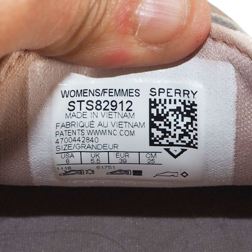 Sperry Top-Sider Oasis Leather / Canvas Boat Shoes "Blush Pink" STS82912 Women's - Picture 10 of 11